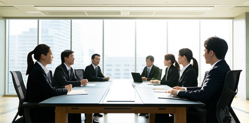 일본 대기업과 스타트업 미팅 이미지