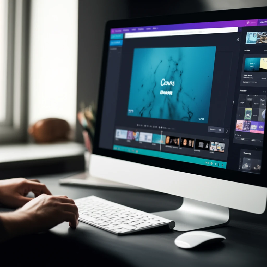 Canva Video AI 편집 화면