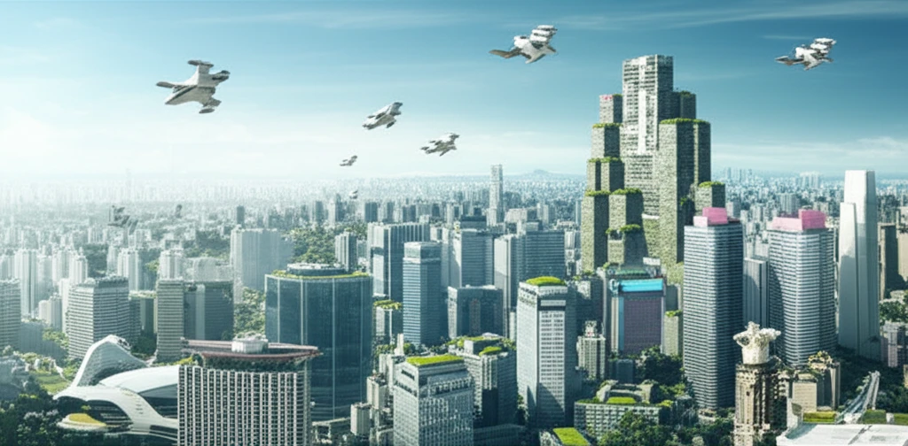 기술 혁신을 상징하는 밝은 빛과 데이터 흐름 이미지