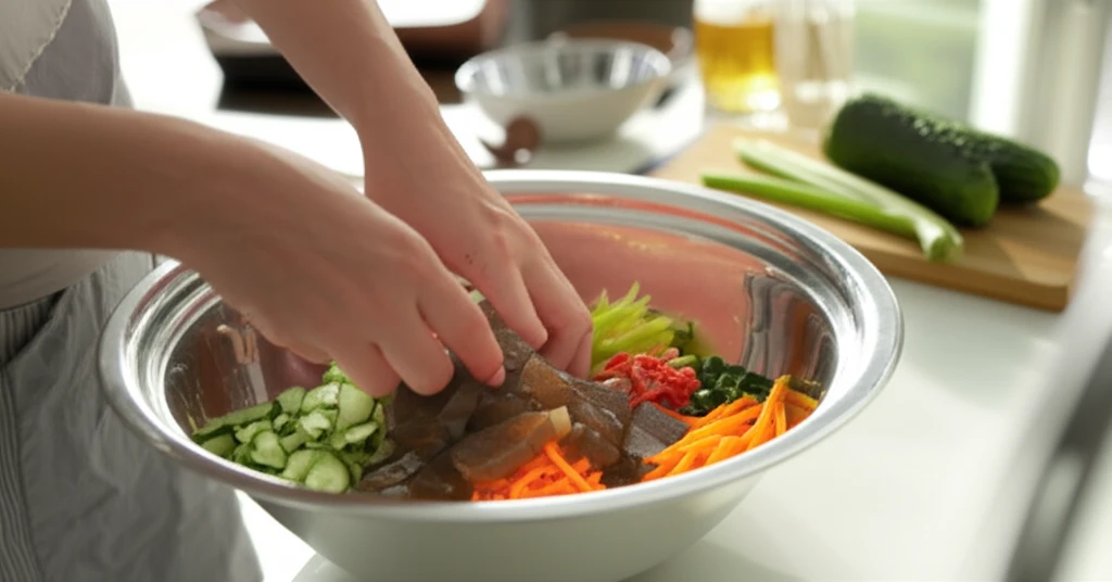 도토리묵김무침 활용 요리