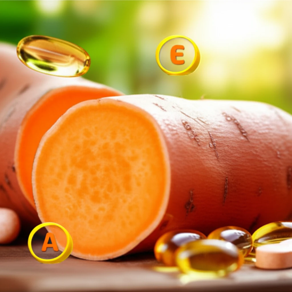 고구마와 깨찰빵 재료들