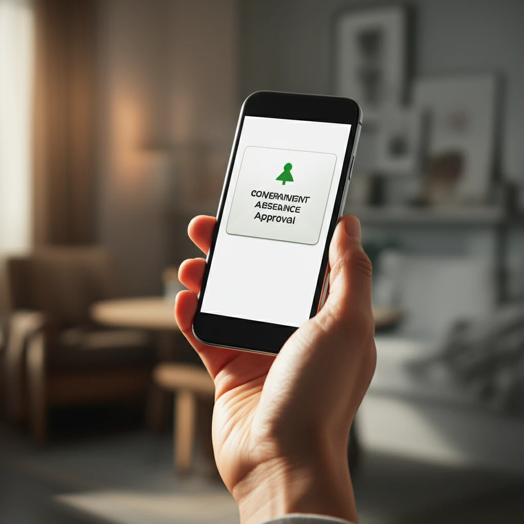 온라인 지원금 조회 화면 예시