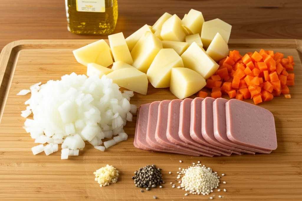 요리에 필요한 양념과 기본 재료