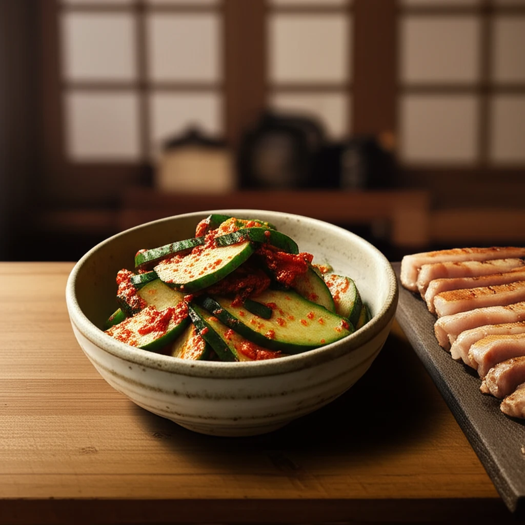 다양한 요리와 어우러진 오이고추된장무침