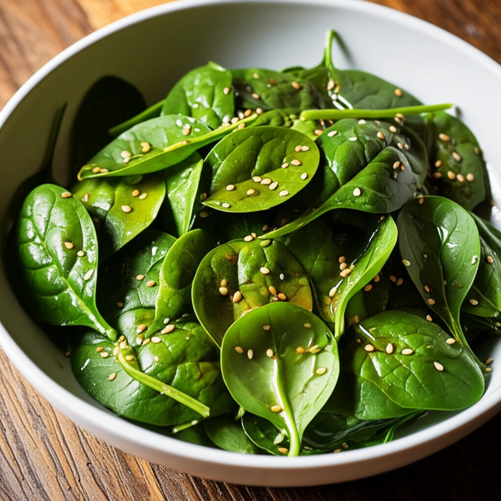 시금치의 풍부한 비타민