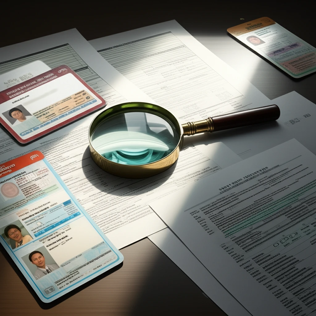 필수 서류 목록을 확인하는 이미지 1