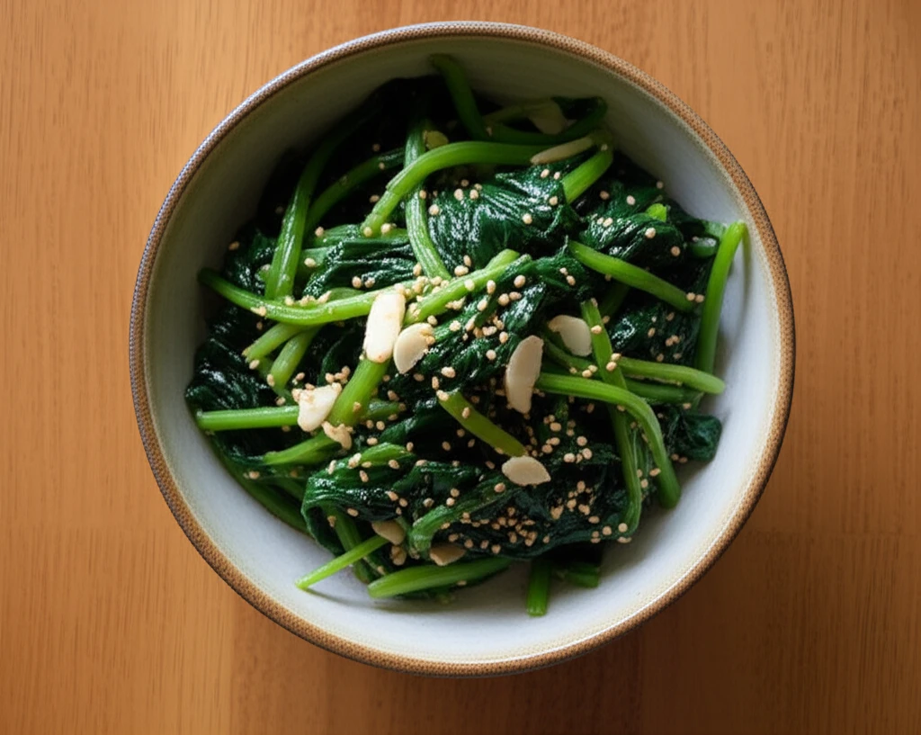 시금치 무치기 이미지