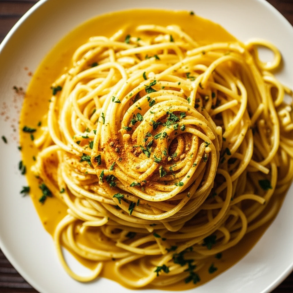 카레크림파스타의 풍미