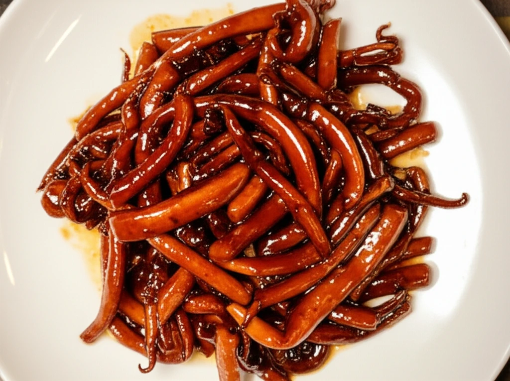 따뜻한 밥상 위 오징어채 볶음