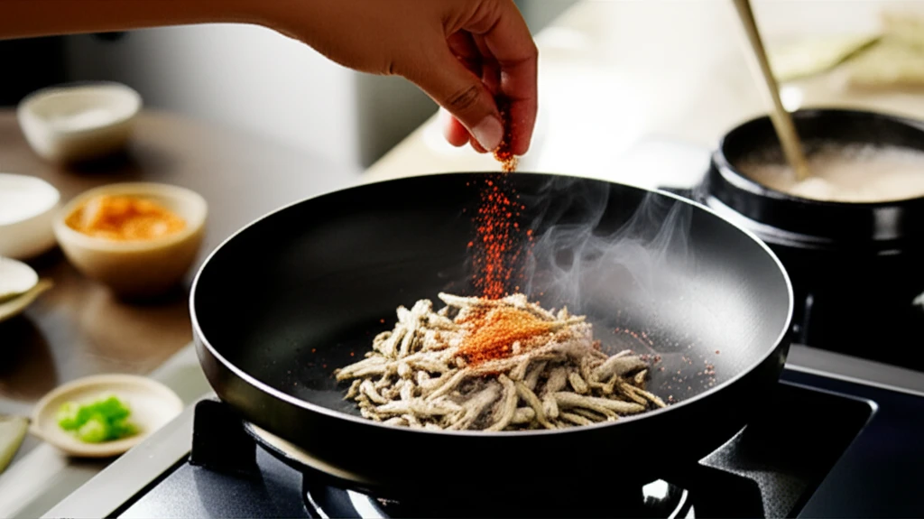 멸치볶음 양념 준비