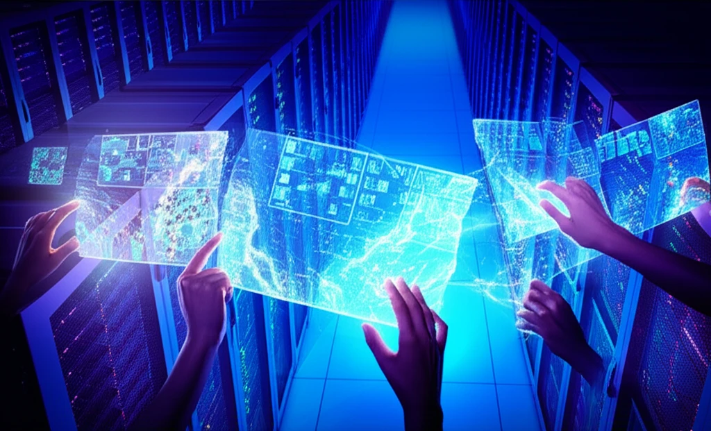 AI 비디오 생성 도구를 활용한 콘텐츠 제작 개념 이미지