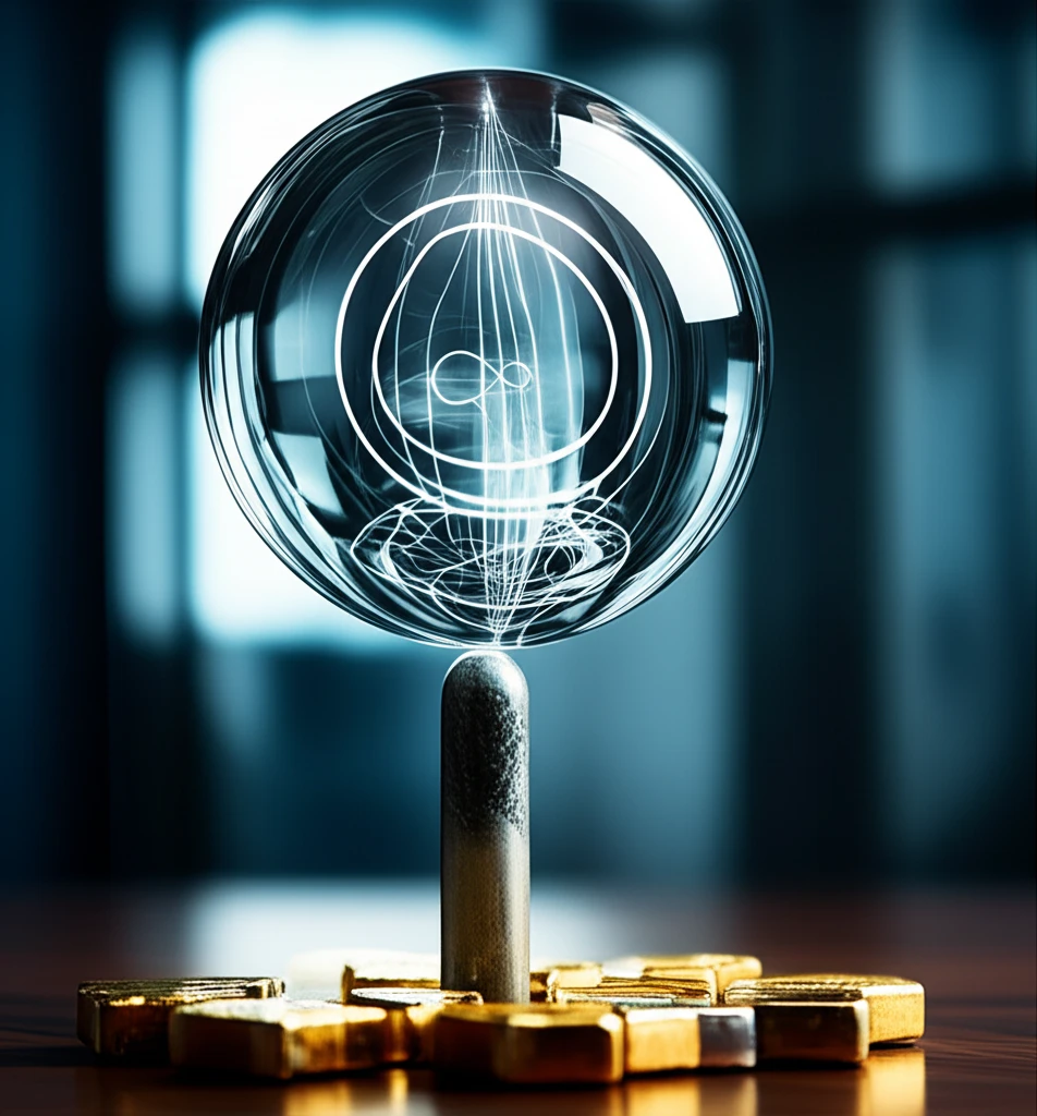 본론2 이미지 1: 유가 변동 시나리오에 따른 레버리지 변화를 보여주는 라인 차트가 노트북 화면에 표시되어 있다. 책상 위에는 커피잔 자국이 묻은 마우스패드와 여러 기업 리포트가 흩어져 있다.