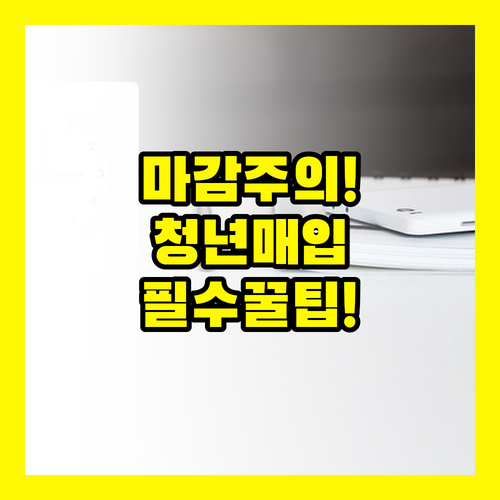온라인 접수 마감주의, 청년매입임대주택 신청 성공을 위한 필수 팁