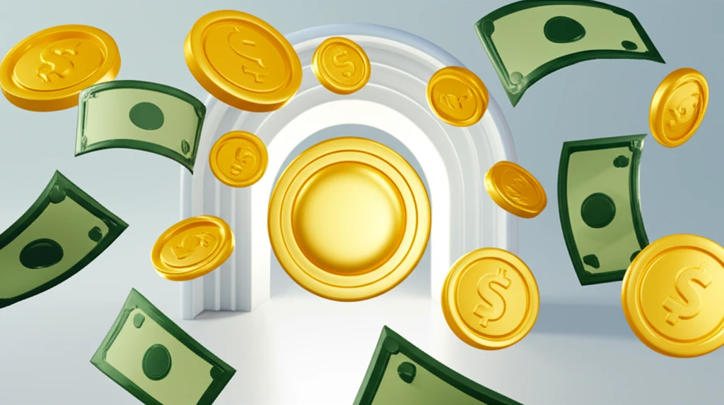 올림픽 금메달과 연금 증서 이미지